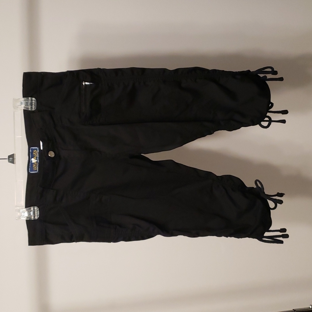 Cute Black Side Tie Capris Juniors size 13